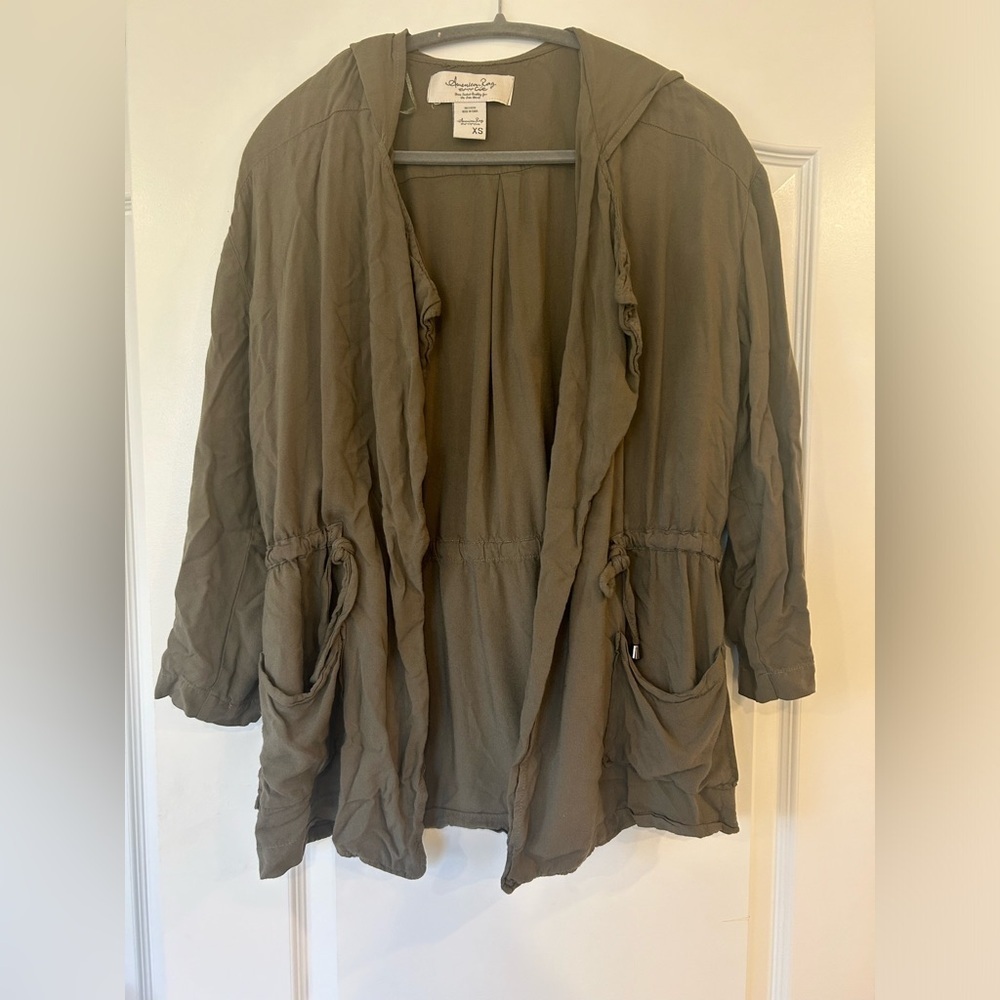 EUC American Rag Cie Hooded Utility Sweater